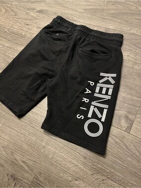 Kenzo Men's Black Drawstring Shorts